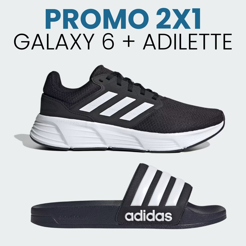 PROMO 2X1 - GALAXY 6 + ADILETTE SHOWER SLIDES